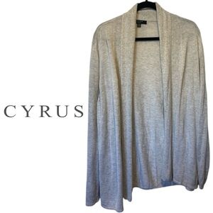 Cyrus Lightweight Open Front Cardigan Size 2X